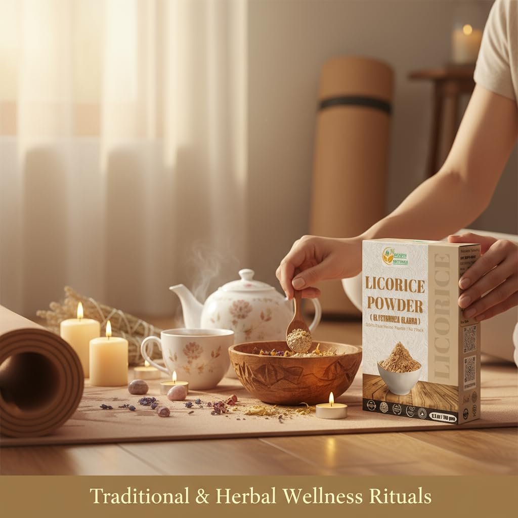 Herbs Botanica Süßholzwurzelpulver 100% rein & natürlich – für Tee, Hautpflege & DIY Schönheit – 150 g