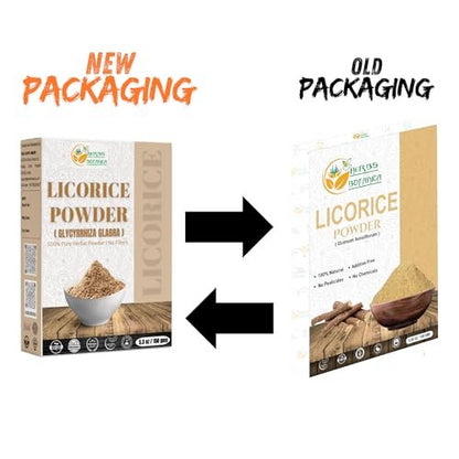 Herbs Botanica Süßholzwurzelpulver 100% rein & natürlich – für Tee, Hautpflege & DIY Schönheit – 150 g