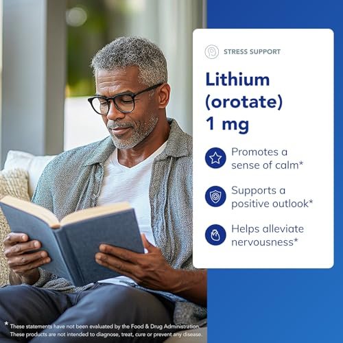 Pure Encapsulations Lithium (Orotate) 1 mg – Unterstützung für Ruhe und Ausgeglichenheit | 90 Kapseln