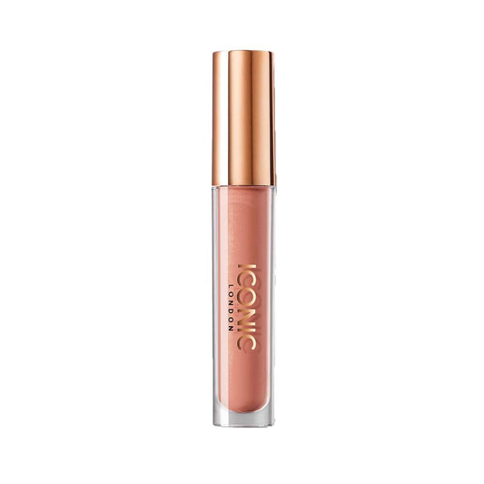 ICONIC LONDON Lip Pumping Gloss | Hochglänzender, nicht klebriger Lipgloss mit biomimetischem Peptid für voluminös aussehende Lippen | Tierversuchsfrei, vegane Kosmetik, 0,16 Fl Oz