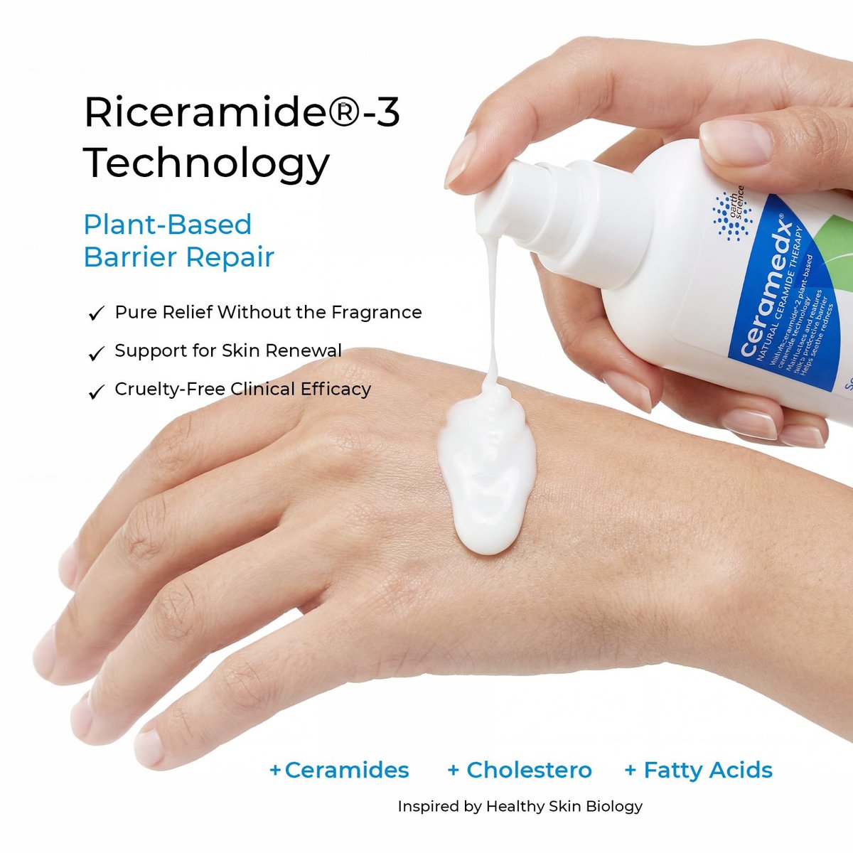 Ceramedx – Beruhigende Gesichtslotion | Natürliche Ceramid-Lotion für trockene, empfindliche Haut | Tierversuchsfrei, vegan & parfümfrei | 118 ml