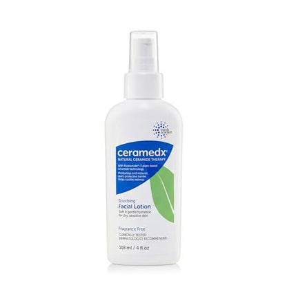 Ceramedx – Beruhigende Gesichtslotion | Natürliche Ceramid-Lotion für trockene, empfindliche Haut | Tierversuchsfrei, vegan & parfümfrei | 118 ml