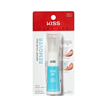 KISS Glue OFF – Nagellackentferner für Press-On-Nägel mit Meißelspitze, 13,5 ml