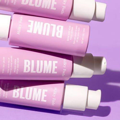 Blume Milky Fade Vitamin C Serum für das Gesicht - Dunkelfleck-Korrektor mit Niacinamid, Hyaluronsäure & Vitamin E - Beruhigt den Hautton - Veganes & tierversuchsfreies Feuchtigkeitsserum (30 ml)