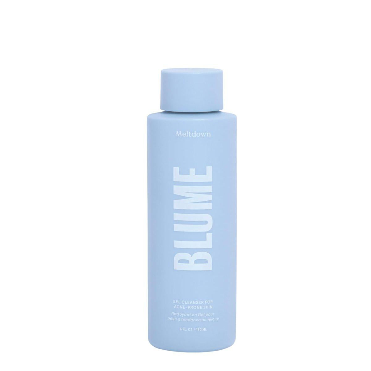 Blume Meltdown Salicylsäure-Reiniger - Ausgleichendes Gel-Gesichtswasser für fettige Haut - Feuchtigkeitsspendender Gesichtsreiniger mit Glycerin & Ceramiden - Sanft & make-up-entfernend (177 ml)