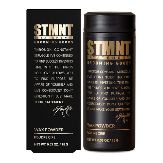 STMNT Grooming Goods Wachspuder – 0,53 oz – Halbmatter Finish – Mehr Griff und Volumen – Mittlere Kontrolle – Leicht auswaschbar – Fülligeres Haargefühl