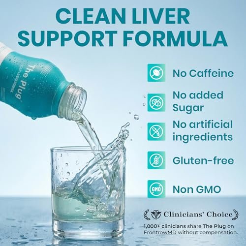 The Plug Liver Cleanse & Detox Drink | Bio-Kräuter-Flüssigergänzung mit Elektrolyten, Superfrüchten & pflanzlichen Nährstoffen | Unterstützt Hydration, Energie, Immunsystem & Lebergesundheit