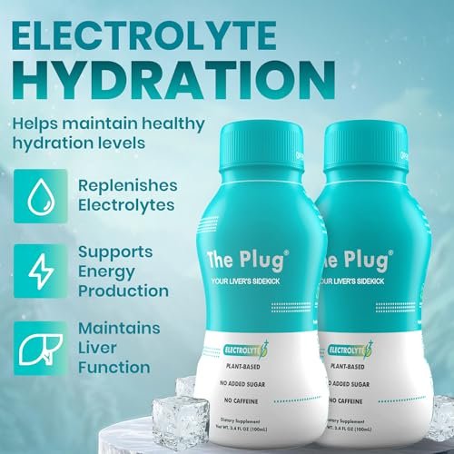 The Plug Liver Cleanse & Detox Drink | Bio-Kräuter-Flüssigergänzung mit Elektrolyten, Superfrüchten & pflanzlichen Nährstoffen | Unterstützt Hydration, Energie, Immunsystem & Lebergesundheit