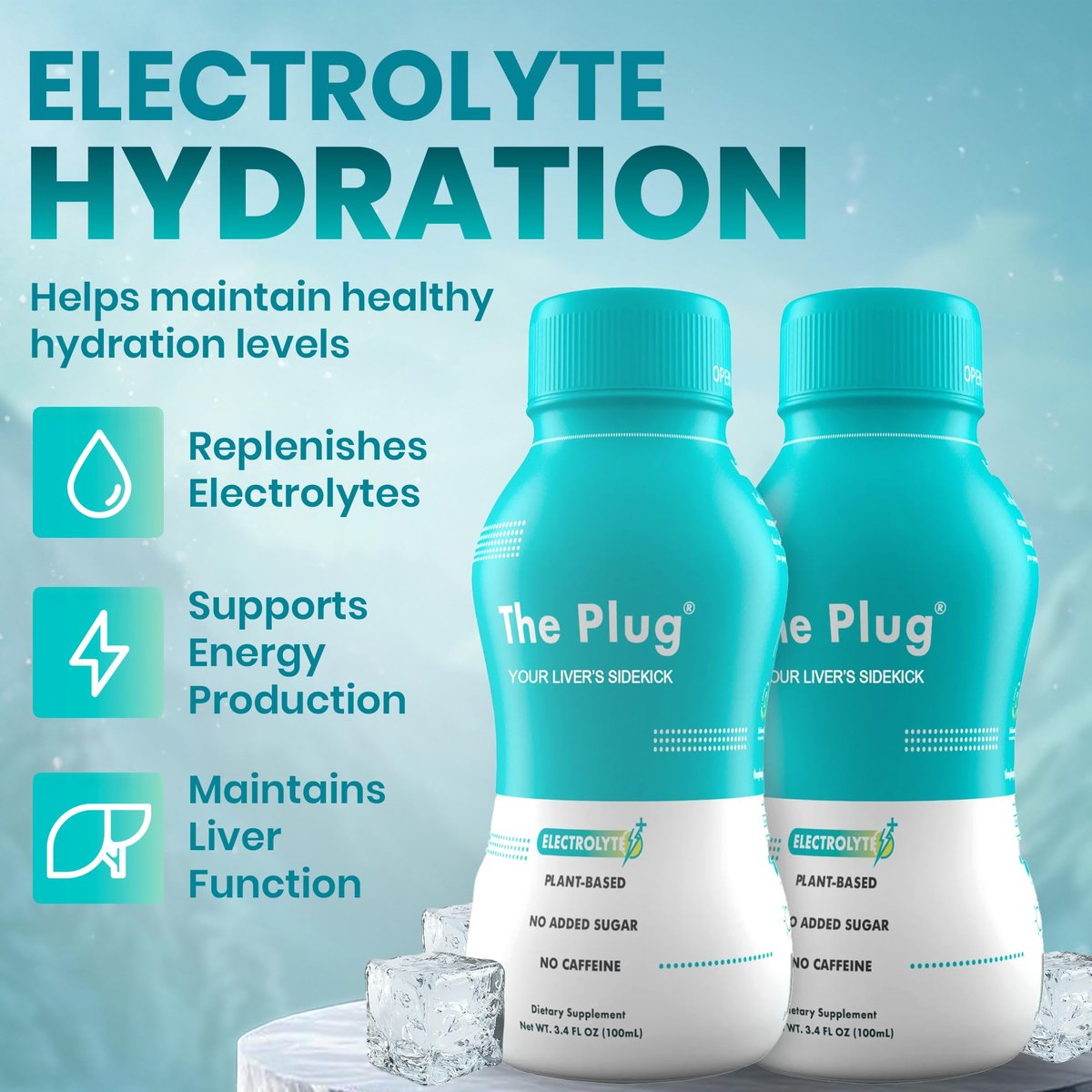 The Plug Liver Cleanse & Detox Drink | Bio-Kräuter-Flüssigergänzung mit Elektrolyten, Superfrüchten & pflanzlichen Nährstoffen | Unterstützt Hydration, Energie, Immunsystem & Lebergesundheit
