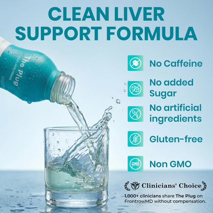 The Plug Liver Cleanse & Detox Drink | Bio-Kräuter-Flüssigergänzung mit Elektrolyten, Superfrüchten & pflanzlichen Nährstoffen | Unterstützt Hydration, Energie, Immunsystem & Lebergesundheit