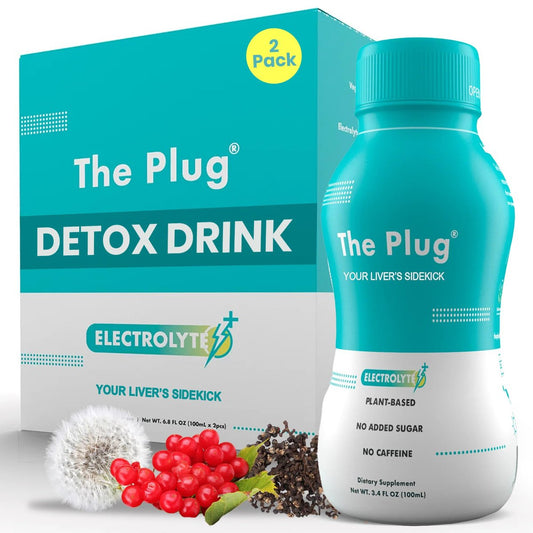 The Plug Liver Cleanse & Detox Drink | Bio-Kräuter-Flüssigergänzung mit Elektrolyten, Superfrüchten & pflanzlichen Nährstoffen | Unterstützt Hydration, Energie, Immunsystem & Lebergesundheit