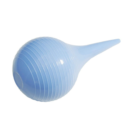 Ohrenspritze aus Gummi mit Saugbirne – 90 ml Handballenspritze zur Ohrenreinigung – Blau glatt
