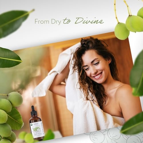 HBNO Biozertifiziertes Tamanu-Öl aus Kalifornien 4 oz (120 ml) - USDA Bio Kaltgepresstes Trägeröl für Gesicht, Körper, Lippen, Nägel, Shampoo & Conditioner