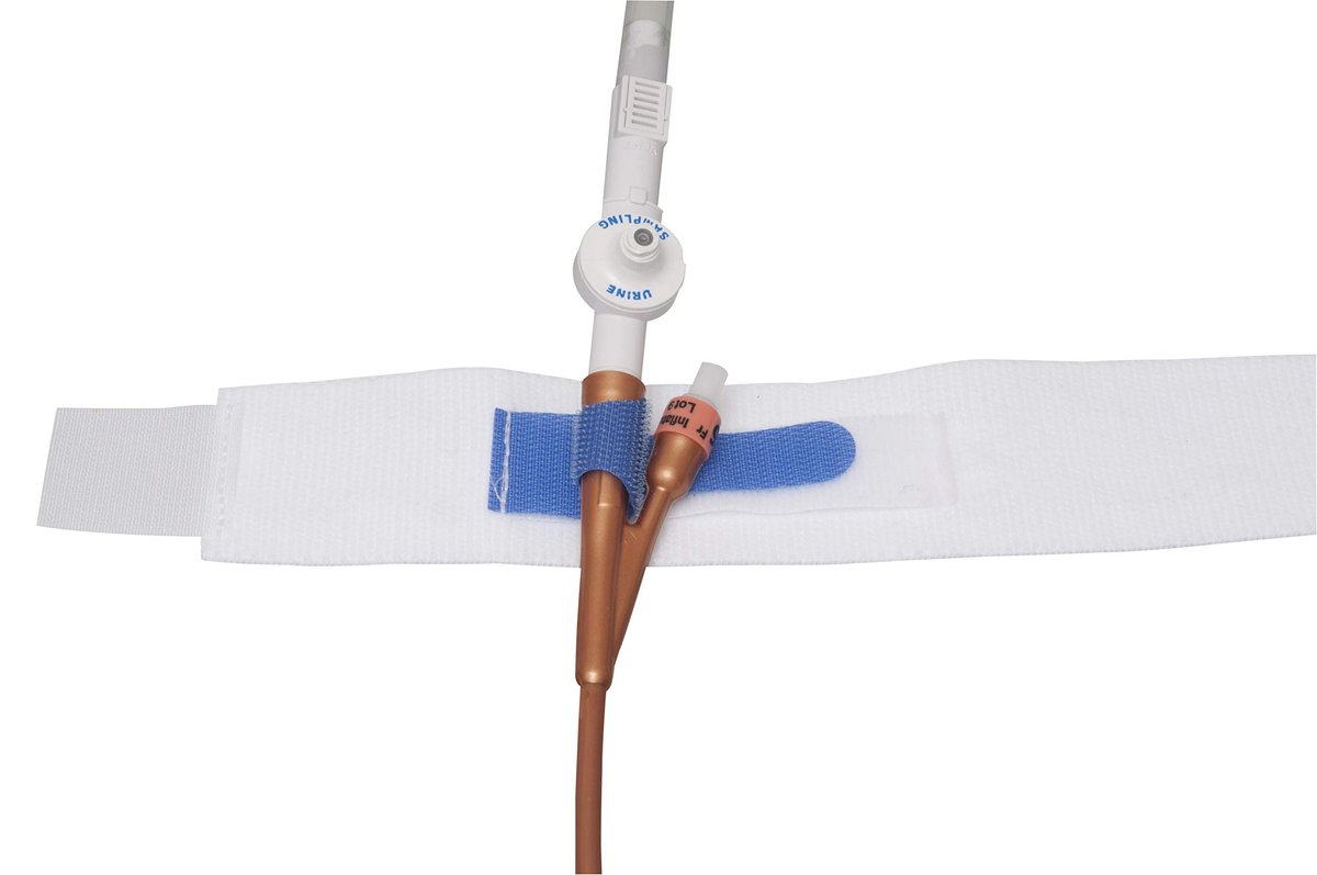 ViDava 3er-Pack Beinhalter für Foley-Katheter – Verstellbarer Urinableitungsschlauchhalter mit rutschfestem Silikongriff – Komfortable, wiederverwendbare Stabilisierung für Katheterfixierung (23” x 2”)