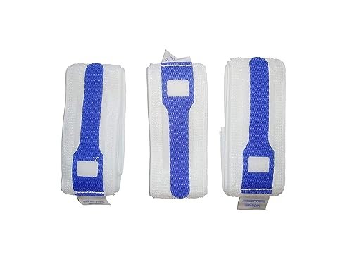 ViDava 3er-Pack Beinhalter für Foley-Katheter – Verstellbarer Urinableitungsschlauchhalter mit rutschfestem Silikongriff – Komfortable, wiederverwendbare Stabilisierung für Katheterfixierung (23” x 2”)