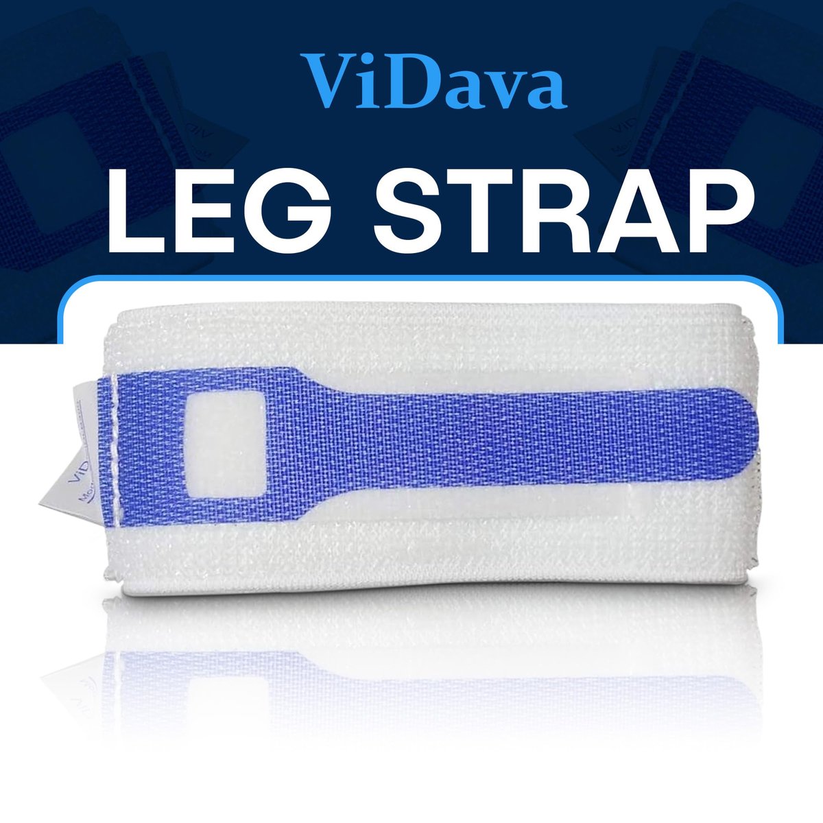 ViDava 3er-Pack Beinhalter für Foley-Katheter – Verstellbarer Urinableitungsschlauchhalter mit rutschfestem Silikongriff – Komfortable, wiederverwendbare Stabilisierung für Katheterfixierung (23” x 2”)