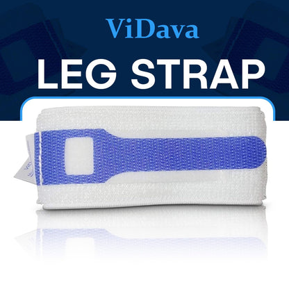 ViDava 3er-Pack Beinhalter für Foley-Katheter – Verstellbarer Urinableitungsschlauchhalter mit rutschfestem Silikongriff – Komfortable, wiederverwendbare Stabilisierung für Katheterfixierung (23” x 2”)