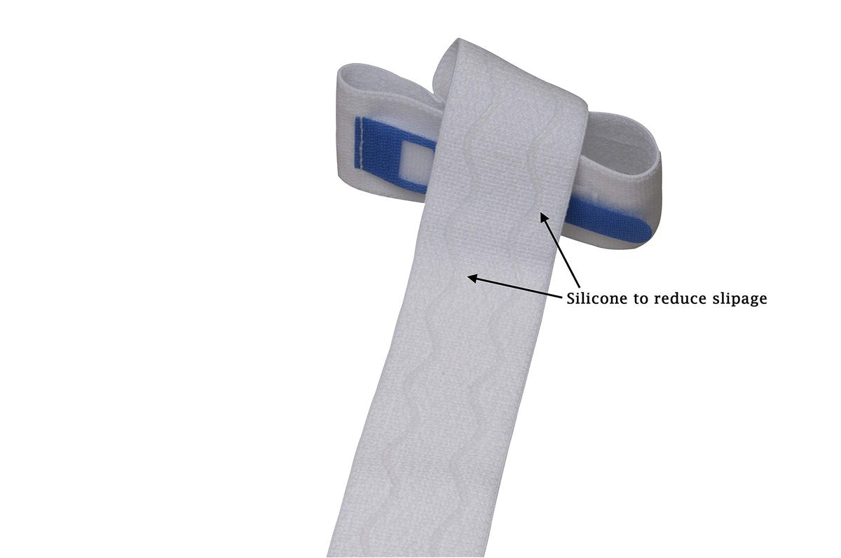 ViDava 3er-Pack Beinhalter für Foley-Katheter – Verstellbarer Urinableitungsschlauchhalter mit rutschfestem Silikongriff – Komfortable, wiederverwendbare Stabilisierung für Katheterfixierung (23” x 2”)