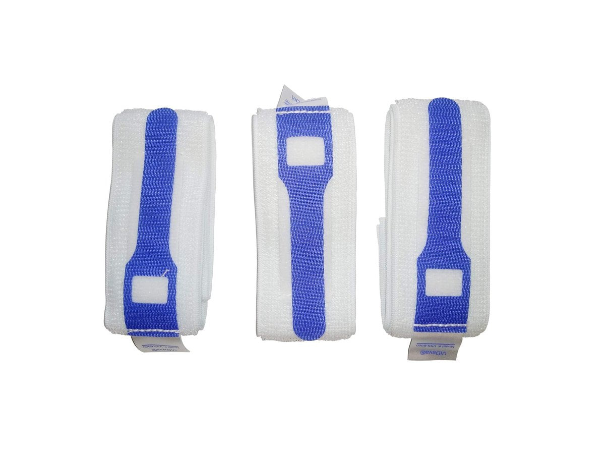 ViDava 3er-Pack Beinhalter für Foley-Katheter – Verstellbarer Urinableitungsschlauchhalter mit rutschfestem Silikongriff – Komfortable, wiederverwendbare Stabilisierung für Katheterfixierung (23” x 2”)
