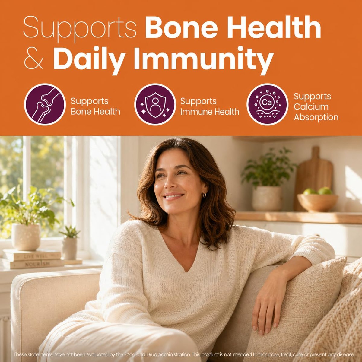Zuckerfreie Vitamin D3 K2 Gummies 5000 IE + K2 MK7 80 mcg – Vitamin D Gummies für Erwachsene mit Präbiotika & Ballaststoffen – Unterstützt Knochen, Immunsystem, Herzgesundheit & Stimmung – Glutenfrei, Natürlicher Pfirsichgeschmack