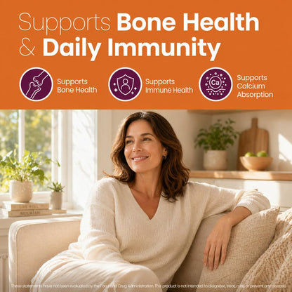 Zuckerfreie Vitamin D3 K2 Gummies 5000 IE + K2 MK7 80 mcg – Vitamin D Gummies für Erwachsene mit Präbiotika & Ballaststoffen – Unterstützt Knochen, Immunsystem, Herzgesundheit & Stimmung – Glutenfrei, Natürlicher Pfirsichgeschmack