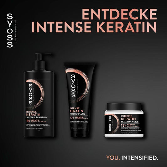 SYOSS Keratin Shampoo 440 ml – Kräftigendes Shampoo für geschädigtes Haar