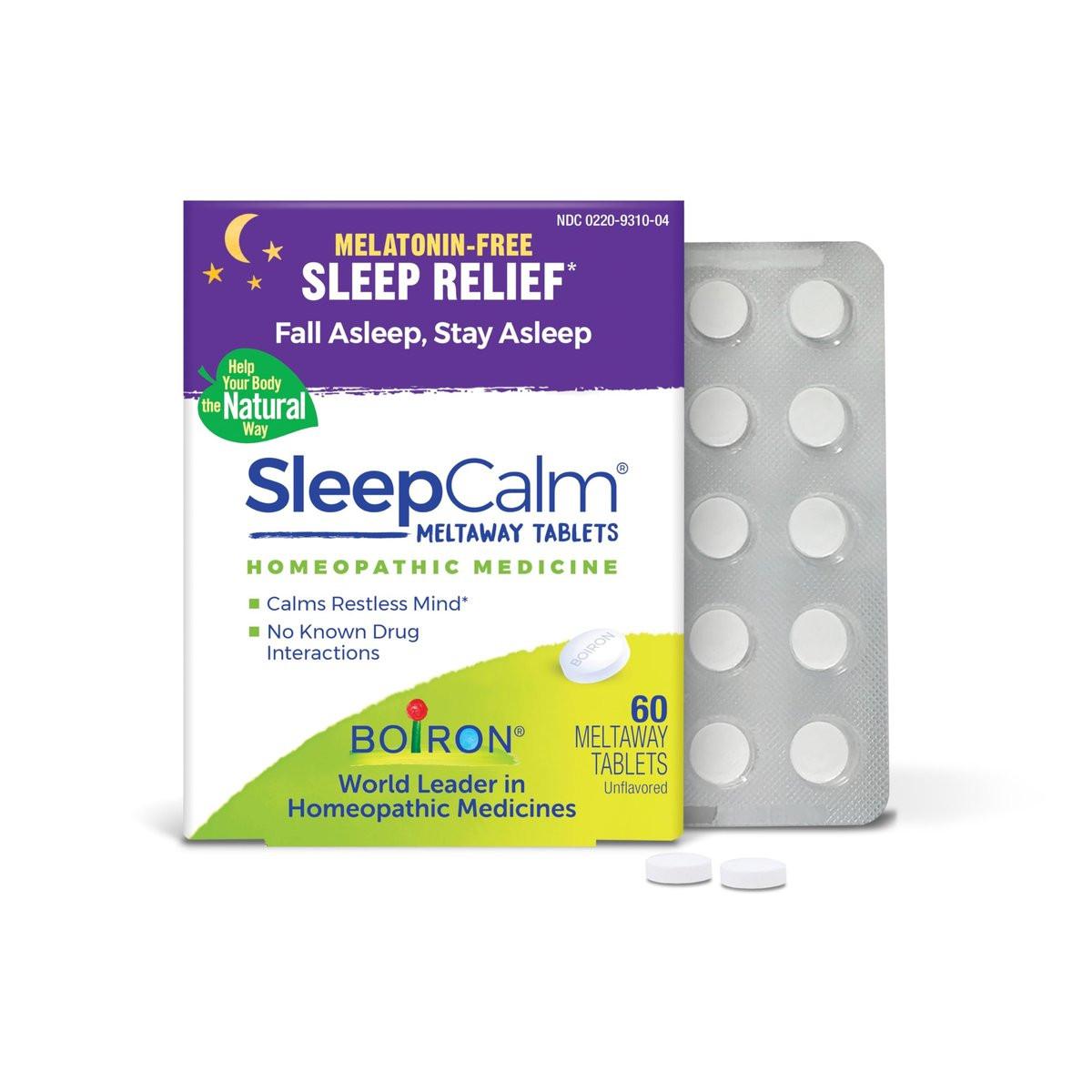 Boiron SleepCalm Einschlafhilfe für tiefen, erholsamen Schlaf – Melatoninfrei und nicht gewohnheitsbildend – 60 Tabletten