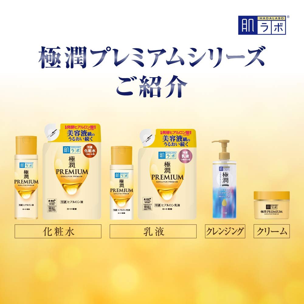 Hada Labo Gokujun Premium Hyaluronsäure Feuchtigkeitsserum Nachfüllpackung 170 ml