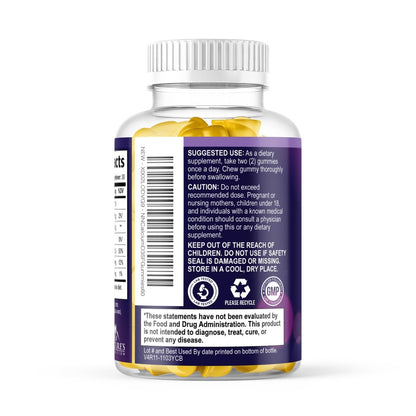 Kalzium-Gummibärchen ohne Zucker mit Vitamin D3 – 60 Stück, Orangen-Geschmack, für Knochen & Immunsystem