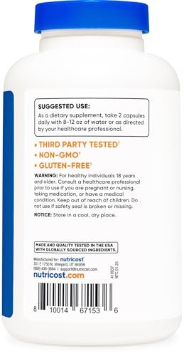Nutricost Vitamin C mit Zink Kapseln, 120 Portionen - 1000mg Vitamin C, 45mg Zink, Nicht-GMO, Glutenfrei