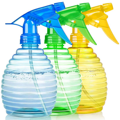 Sprühflaschen 3er-Pack, 16 oz - Sprühnebel/Strahl, Leuchtende Farben, Robust, Auslaufsicher, BPA-frei, Für Reinigung, Pflanzen, Haustiere, Essig, BBQ, Haare, Kochen - Perfekte Größe, Einfach zu Bedienen. Mit Etiketten und Trichter