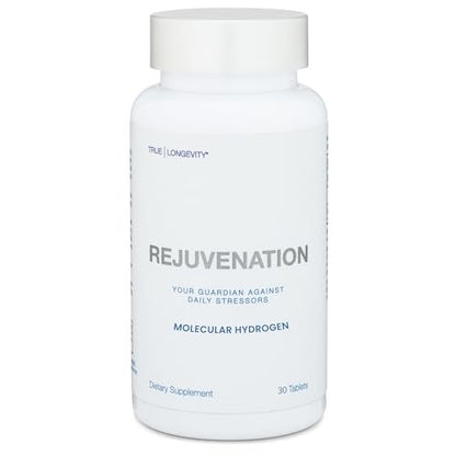DRINK HRW Rejuvenation Molecular Hydrogen Wasserstoff-Tabletten: 12 ppm H2, patentiert, in USA hergestellt, IHSA-zertifiziertes Wasserstoff- & Magnesiumpräparat. Unterstützt Energie, Erholung, kognitive Funktion (ungeschmack, 30 Stück)