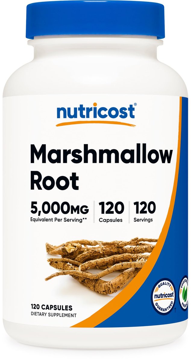 Nutricost Marshmallow Root 120 Kapseln – 120 Portionen pro Flasche – Glutenfrei & Non-GMO