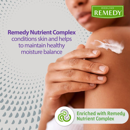 Medline Remedy Spezialisierte Hautcreme, Duftfrei (473 ml), 1,5 % Dimethicon, Pflegende Feuchtigkeitscreme für trockene Haut, Sulfatfrei, Parabenfrei, Hypoallergene Körpercreme, Tägliche Lotion für trockene Haut
