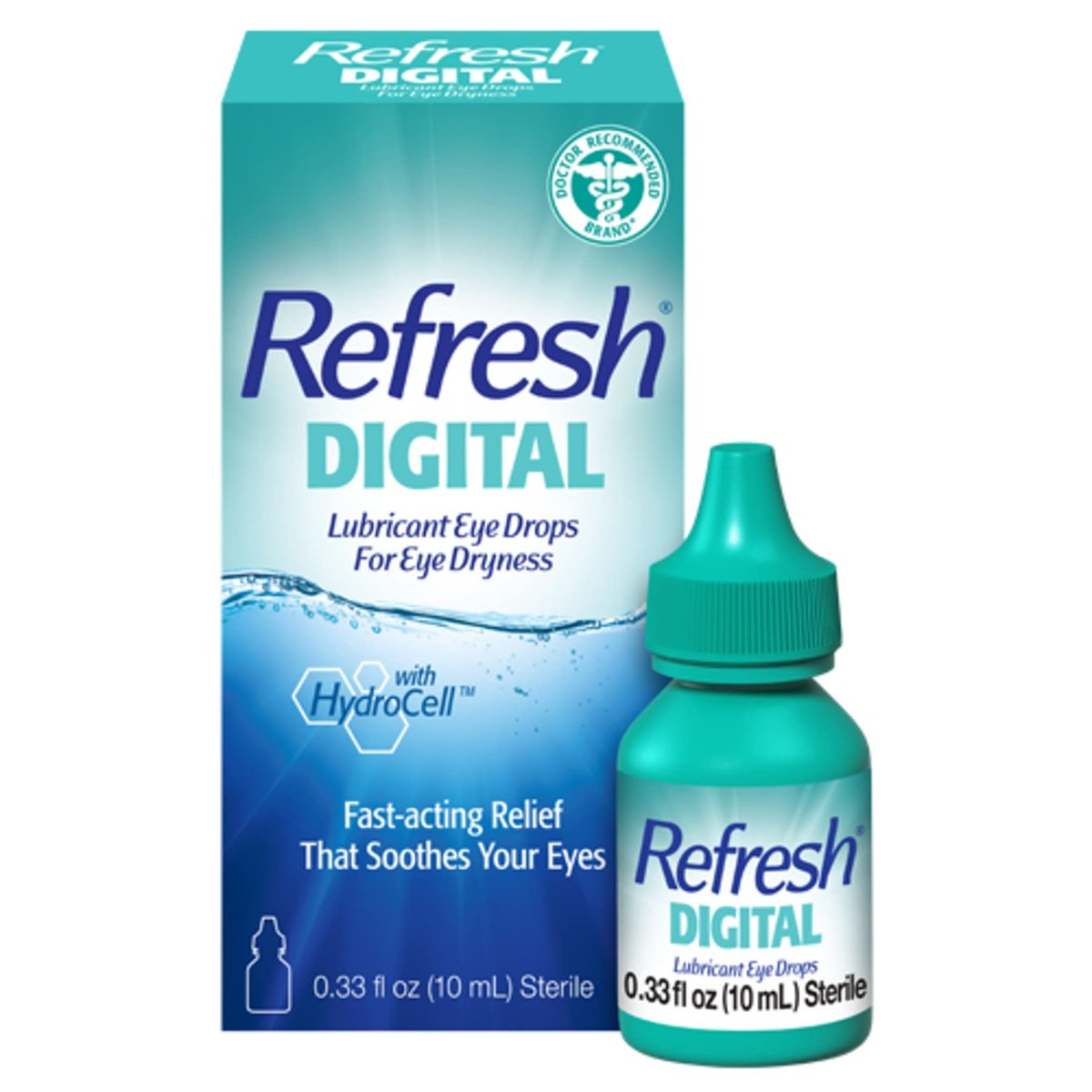 Refresh Digital Augentropfen für trockene Augen, 0,34 Fl Oz steril