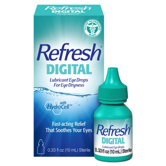 Refresh Digital Augentropfen für trockene Augen, 0,34 Fl Oz steril