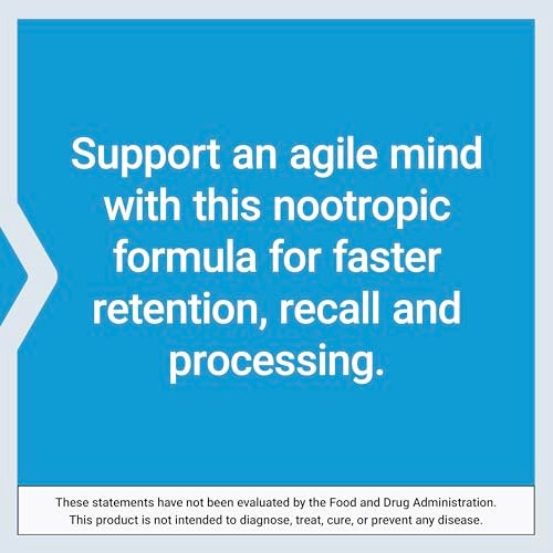 Life Extension Quick Brain Nootropic – Schnelles Denken, Lernen, Konzentration, mit Lutein, Zeaxanthin, Gotu Kola, Bacopa, Glutenfrei, Nicht-GVO, Vegetarisch, 1 täglich, 30 Kapseln