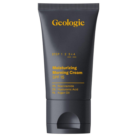 Geologie Feuchtigkeitscreme mit SPF 15 | Tägliche Hydratationscreme mit Hyaluronsäure & Niacinamid | Leicht | Für Männer & Frauen