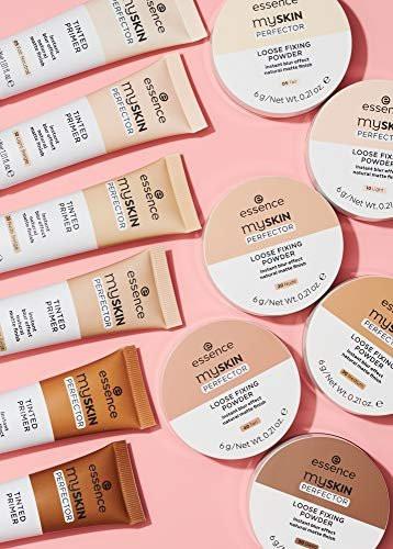 essence My Skin Perfector Loose Fixing Powder – Instant Weichzeichner-Effekt & natürliches, mattes Finish – vegan, parabenfrei, glutenfrei, ölfrei – tierversuchsfrei (40 | Tan)