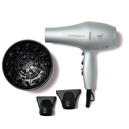 Ion Whisper Quiet Lite Ionen-Keramik-Haartrockner, 1875 Watt, Leicht, Leistungsstark, 4 Temperaturen, 2 Geschwindigkeiten