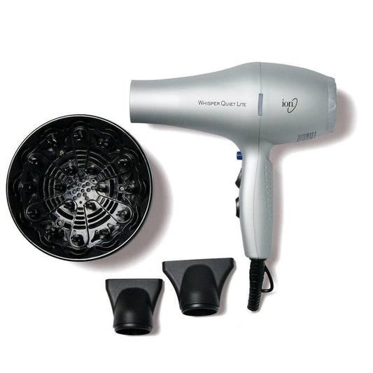 Ion Whisper Quiet Lite Ionen-Keramik-Haartrockner, 1875 Watt, Leicht, Leistungsstark, 4 Temperaturen, 2 Geschwindigkeiten