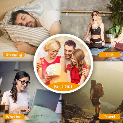 Easysleep Sound Weißes Rauschen Maschine mit 25 beruhigenden Klängen und Nachtlicht, Gedächtnisfunktion, 32 Lautstärkestufen und 5 Schlaf-Timer, betrieben über AC oder USB für Schlaf und Entspannung (Holz)