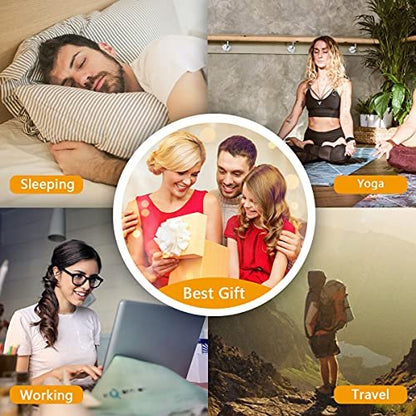 Easysleep Sound Weißes Rauschen Maschine mit 25 beruhigenden Klängen und Nachtlicht, Gedächtnisfunktion, 32 Lautstärkestufen und 5 Schlaf-Timer, betrieben über AC oder USB für Schlaf und Entspannung (Holz)