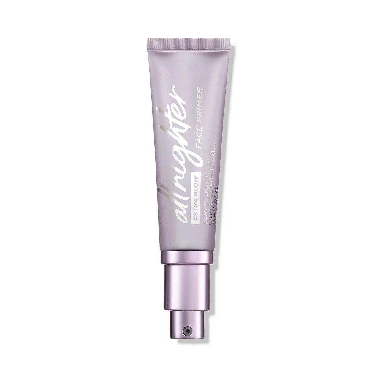 Urban Decay All Nighter Extra Glow Face Primer – Feuchtigkeitsspendender Primer mit Hyaluronsäure für einen strahlenden Teint, 30 ml