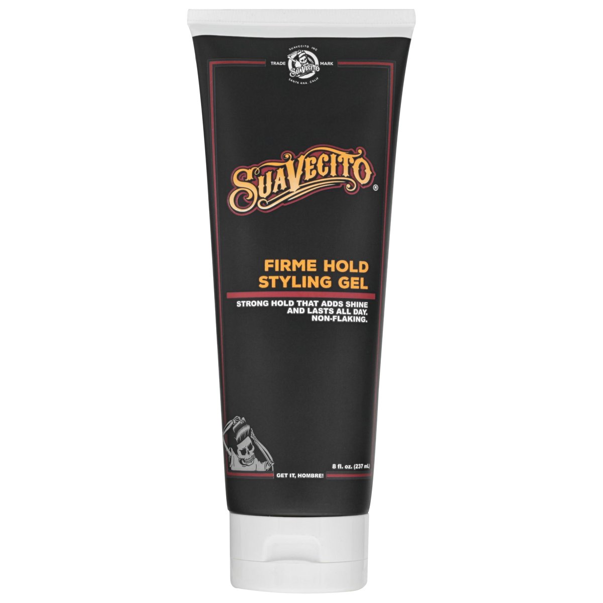 Suavecito Firme (Stark) Styling Gel 237 ml – Original Duft, Hoher Glanz – Alkoholfrei – Kein Austrocknen oder Flocken – Hält den ganzen Tag – Für alle Haartypen