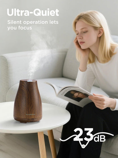 InnoGear Aroma-Diffuser – Ultraschall-Diffuser für Aromatherapie, 7 Farben LED, 2 Nebelmodi, Auto-Abschaltung, Bronze