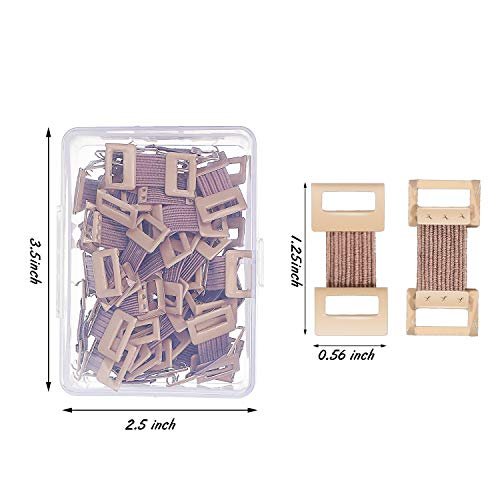50 Stück elastische Bandagen-Clips mit dehnbaren Metallklammern – Kompressionsbandagen sicher befestigen, inklusive Aufbewahrungsbox – Ideal für Verbände und Wundversorgung nach Operationen