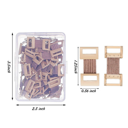 50 Stück elastische Bandagen-Clips mit dehnbaren Metallklammern – Kompressionsbandagen sicher befestigen, inklusive Aufbewahrungsbox – Ideal für Verbände und Wundversorgung nach Operationen