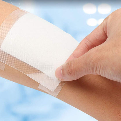 LotFancy Transparentes medizinisches Klebeband 1" x 10 Yards, 2 Rollen hypoallergenes chirurgisches Klebeband, wasserfestes PE-Erste-Hilfe-Band zur Wundversorgung, Fixierung von Verbänden, für empfindliche Haut, latexfrei