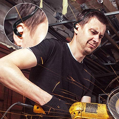 BBTO Band-Ohrstöpsel für Schießstand – Leichte Silikon-Ohrstöpsel für Gehörschutz, Lärmreduzierung, Arbeit, Bau, Schlafen, Konzerte, Sportrennen (Orange, 4 Stück)